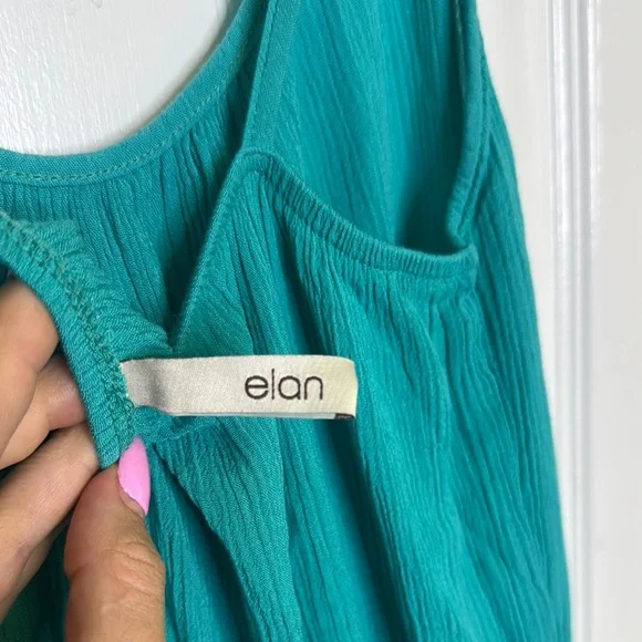 Elan Green Sleeveless Resort Jumpsuit - Picture 2 of 5